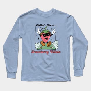 Cool Strawberry Summer Vibes Long Sleeve T-Shirt